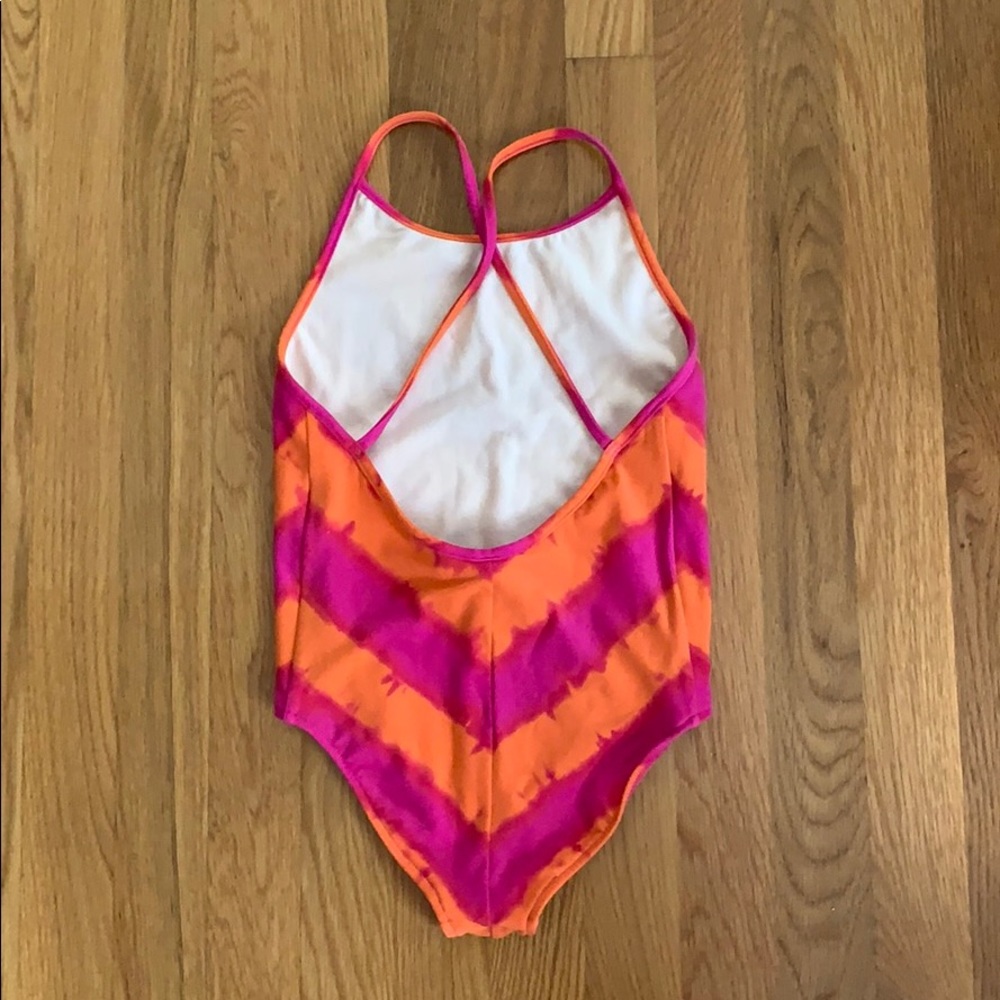 Ralph Lauren one piece, orange and pink, 6x - Picture 2 of 6